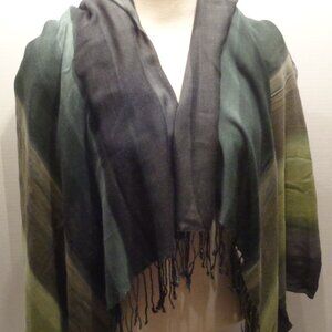 Vintage Shawl / Wrap  - Made in India - 78 x 27 in